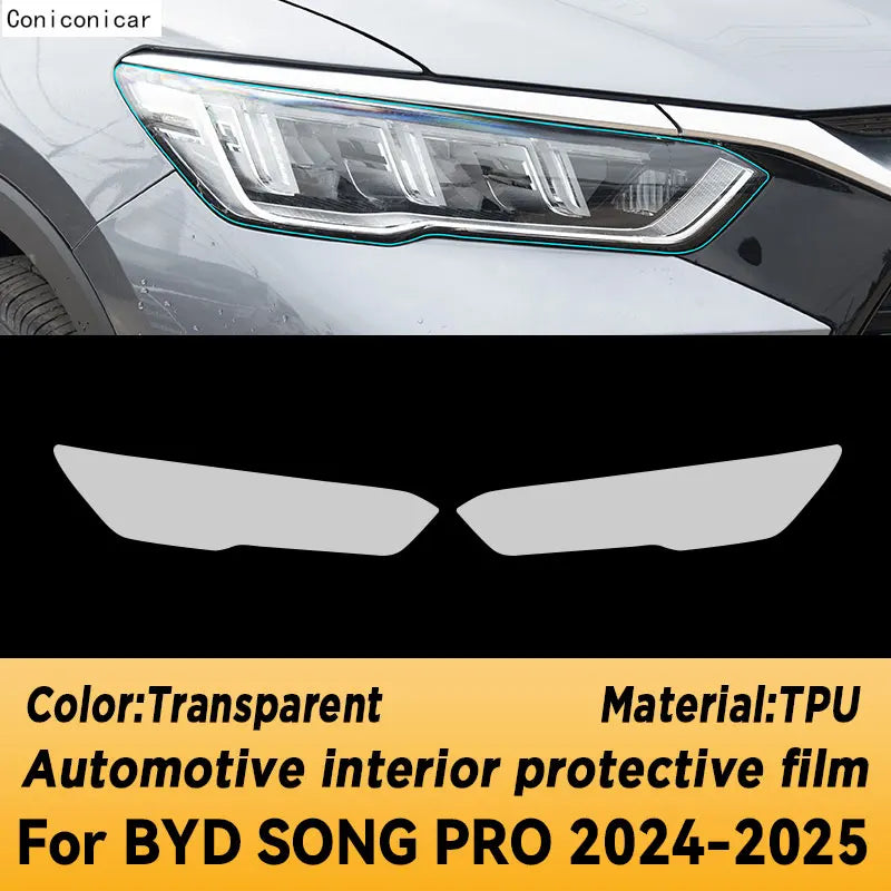 Film de protection en TPU pour panneau de Navigation BYD SONG PRO 2024 2025, autocollant anti-rayures pour écran intérieur automobile
