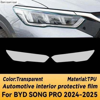 Film de protection en TPU pour panneau de Navigation BYD SONG PRO 2024 2025, autocollant anti-rayures pour écran intérieur automobile