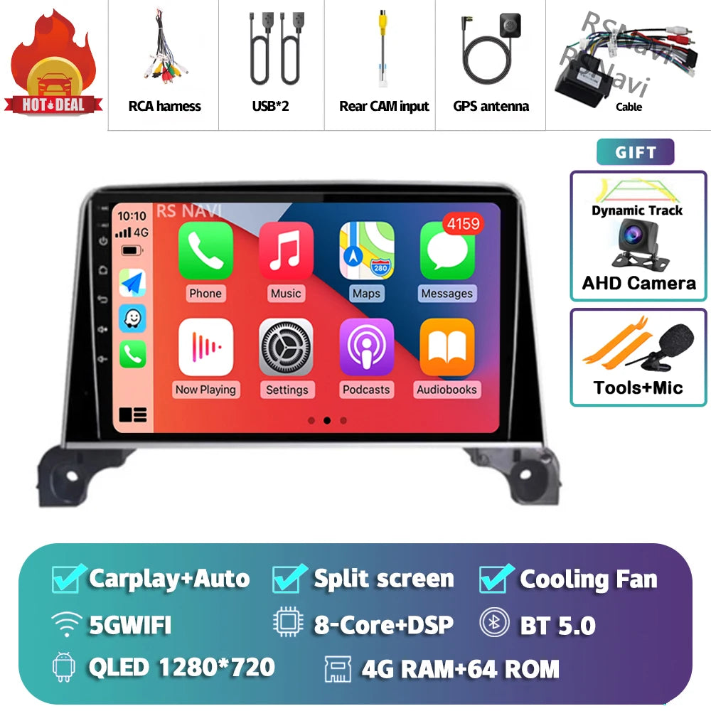 Android 15 Carplay Auto 2K écran autoradio multimédia lecteur vidéo pour Peugeot 5008 4008 3008 2017 - 2020 2din Autoradio stéréo