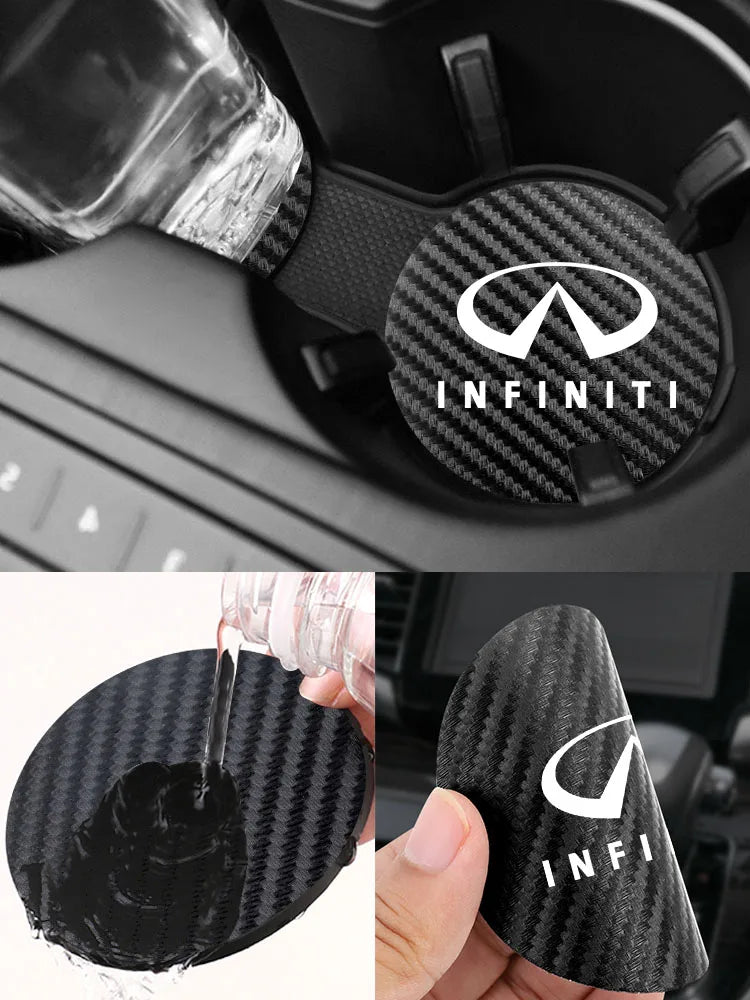 Porte-gobelet de voiture, dessous de verre, tapis de rangement de tasse, accessoires pour Infiniti Q50 G37 FX30 FX35 Q60 QX50 M37 ESQ JX35 QX70 Q30 FX50