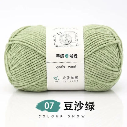 Fil de Coton Crocheté à la Main, 100g, Bricolage, Laine pour Bébé, Écharpe, Veste, Pull