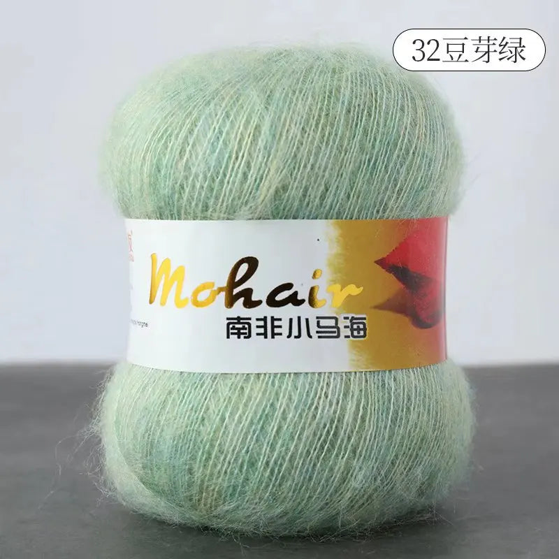 Fil de laine Mohair d'alpaga en peluche pour fil à tricoter, écharpe de pull 40 grammes/boule, fils épais de Lanas doux et chaud gonflés