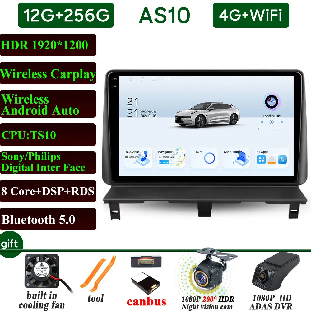 Autoradio Carplay pour Peugeot Partner 1 2002-2008 Partner origine 1 2008-2011 GPS Android Auto lecteur multimédia stéréo No 2din