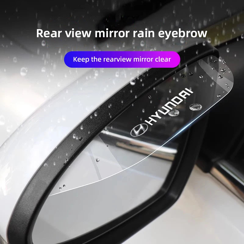 Autocollant de visière à sourcils imperméable pour rétroviseur de voiture, 2 pièces, pour Hyundai n-line Genesis I10 I20 I30 I40 IX20 IX35 Kona Getz Veloster
