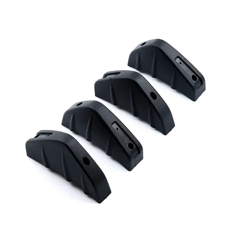 Diffuseur de pare-chocs arrière universel en Fiber de carbone pour voiture, 4 pièces, becquet noir et rouge ABS, diffuseur de lèvre de pare-chocs arrière Anti-collision