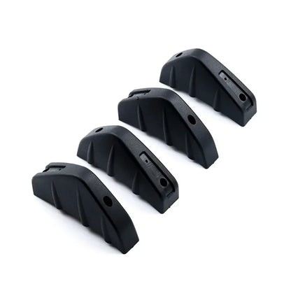Diffuseur de pare-chocs arrière universel en Fiber de carbone pour voiture, 4 pièces, becquet noir et rouge ABS, diffuseur de lèvre de pare-chocs arrière Anti-collision