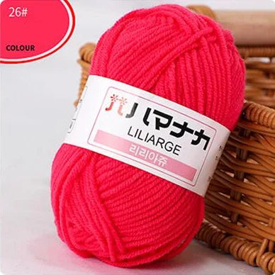 Fil de laine à tricoter en coton doux et doux pour bébé, fil de velours en fibres épaisses, fil de laine à tricoter à la main pour pull de bricolage