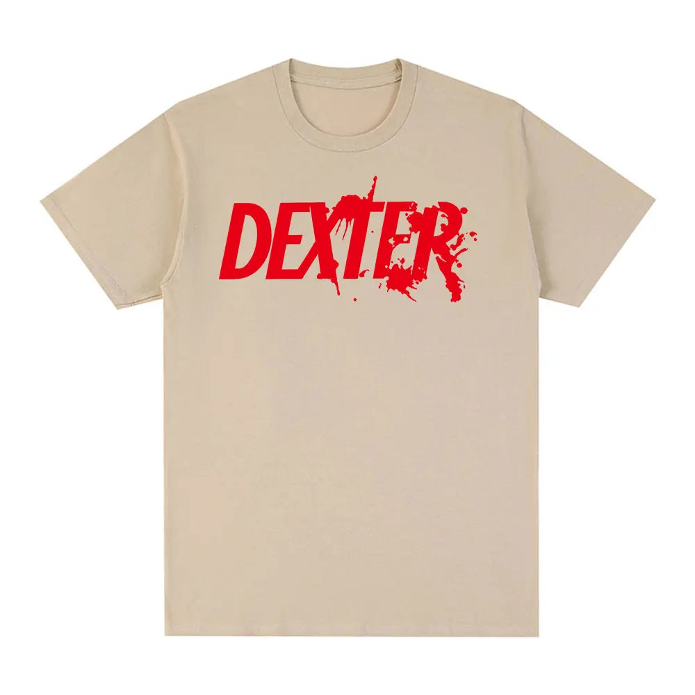 TV Play Dexter Morgan Logo imprimé T-shirts hommes femmes vêtements décontracté surdimensionné à manches courtes T-shirt en coton de haute qualité