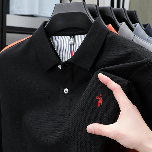 100% pur coton 2025 été hommes Polo T-shirt haut de gamme marque de créateur mode confortable à manches courtes 3D broderie design offre spéciale