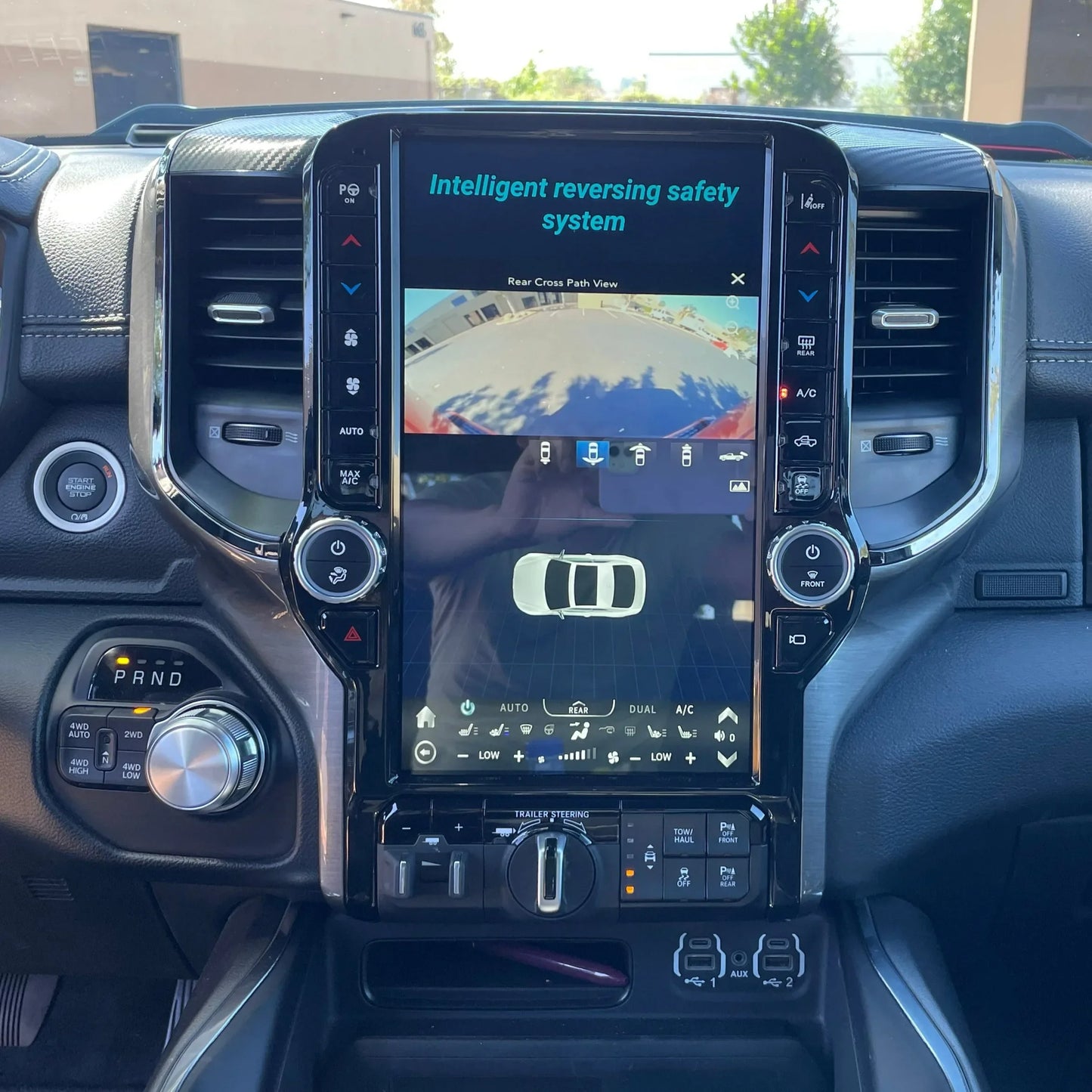 13.6 "autoradio multimédia voiture vidéo Ram 2019-2021 Navigation Radio Gps lecteur sans fil Carplay Wifi 4G