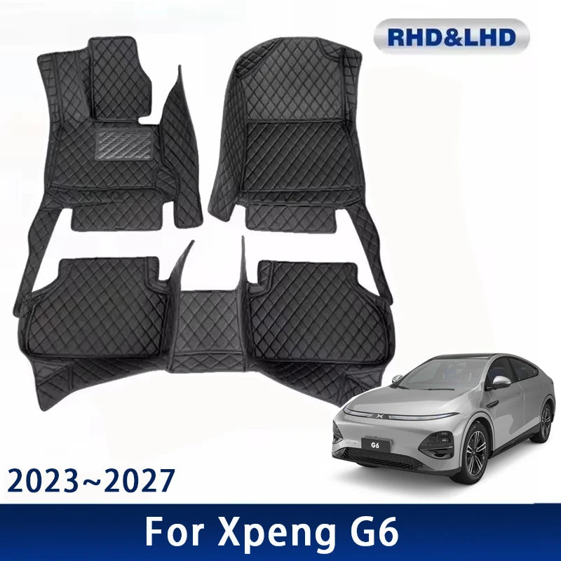 Tapis de sol de voiture pour Xpeng G6 2023 2024 2025 2026 2027, imperméable, personnalisé, accessoires d'intérieur
