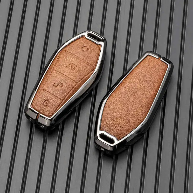 Porte-clés en cuir et métal pour BYD Seal U, Sealion 6, 07, EV King, Song Plus, Champion Chazor, accessoires porte-clés