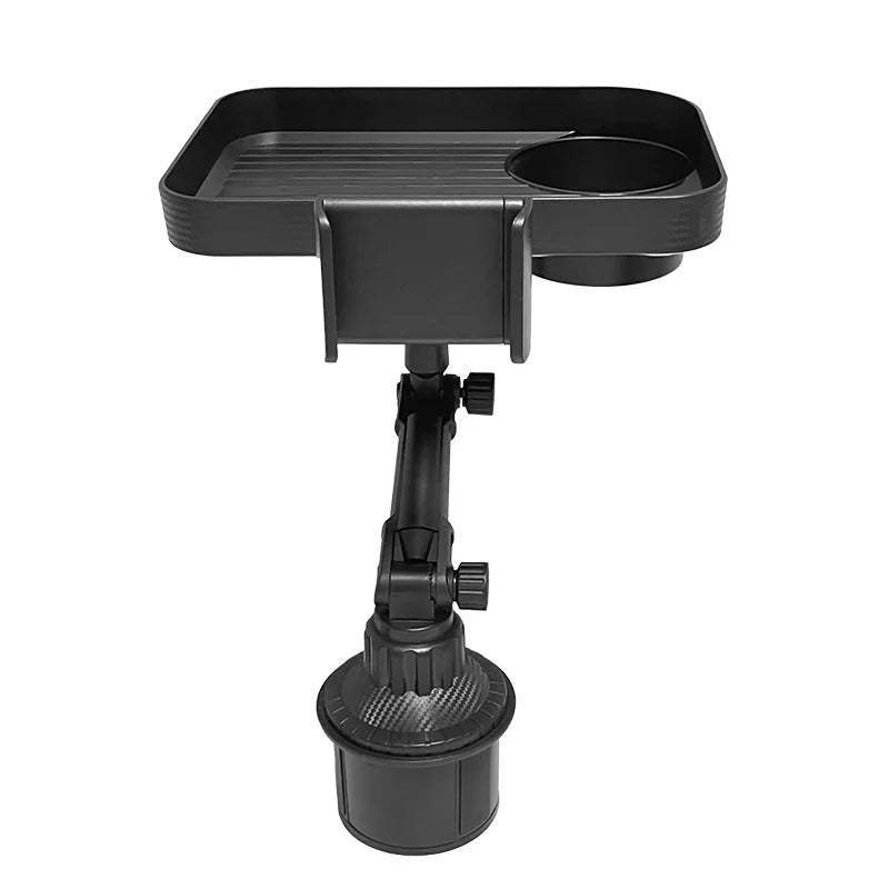 Plateau porte-gobelet réglable pour voiture, Table rotative à 360 degrés pour fente de téléphone, porte-boissons organisé pour aliments, accessoires de voiture