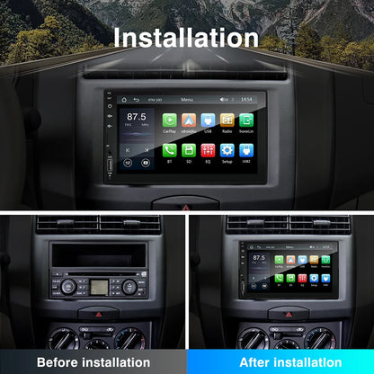 2DIN 7 pouces voiture multimédia MP5 lecteur vidéo filaire CarPlay Android Auto Mirrorlink écran tactile FM AUX Bluetooth USB charge rapide
