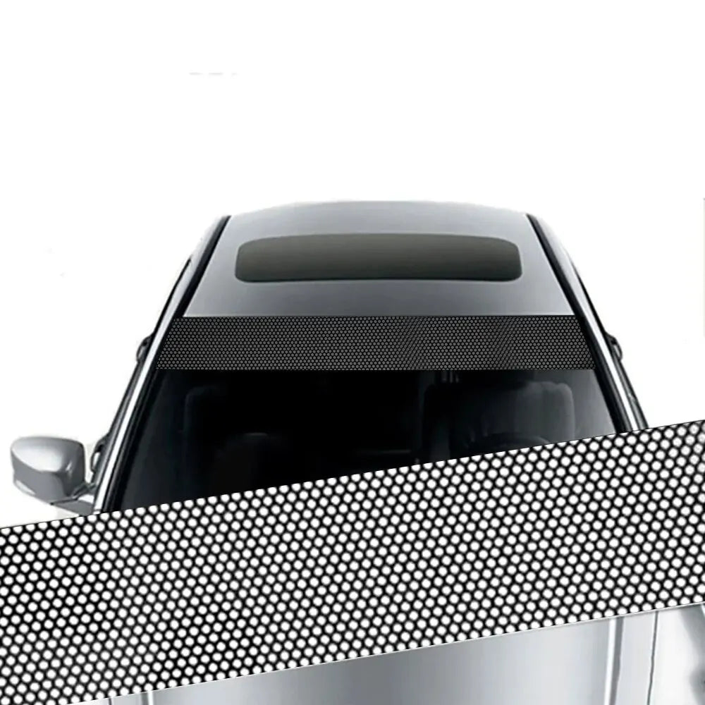 Autocollants de pare-soleil de voiture, Film vinyle 3D pour pare-brise avant de voiture, autocollants décoratifs pour pare-soleil arrière