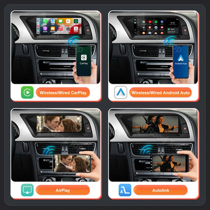 Écran Linux d'affichage multimédia de voiture de 8.9 ''12.3" pour Audi A5 S5 2008-2016 avec Carplay sans fil Android Auto Airplay Autolink