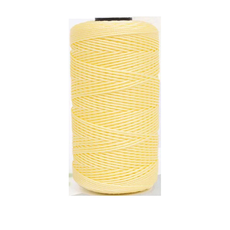 Fil de soie et coton glacé léger d'été, 1.5mm, 200m, fil au Crochet pour bricolage, artisanat, sac, chapeau, chaussures, fil en polypropylène, cordon de fil au Crochet