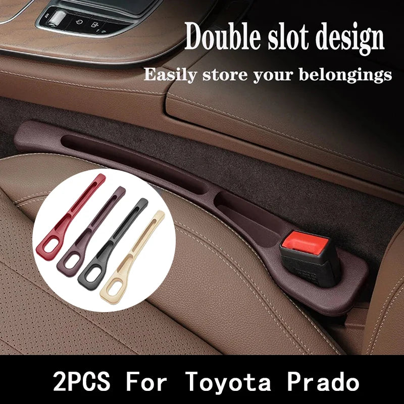 Remplisseur d'espace de siège de voiture entre les sièges, accessoires de décoration intérieure pour Prado 120 150 J90 J120 J150 LC90 LC150, 2 pièces