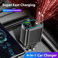 Chargeur de téléphone portable pour un à cinq véhicules, prenant en charge une charge ultra rapide, avec lumière ambiante et ciel étoilé