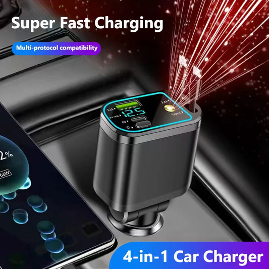 Chargeur de téléphone portable pour un à cinq véhicules, prenant en charge une charge ultra rapide, avec lumière ambiante et ciel étoilé