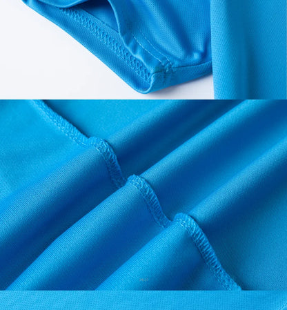 تي شيرت برقبة مستديرة سريع الجفاف للجنسين مقاس 4XL، بلوزة سريعة الجفاف ومسامية، وياقة مستديرة وأكمام قصيرة، ومقاس كبير