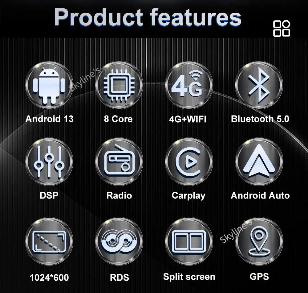 Autoradio Android 15 pour Peugeot 207 CC 207CC 2006 - 2015 sans fil Carplay Android Auto stéréo lecteur multimédia WiFi 4G 2 Din
