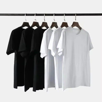 T-shirt à manches courtes pour hommes, mode d'été, Style minimaliste basique, motif imprimé, T-shirt haut de gamme décontracté pour femmes