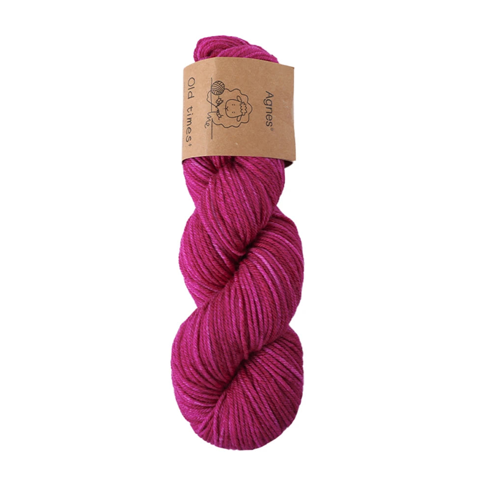 Fil de laine mérinos, tricot au Crochet, doux, teint à la main, chapeau DK tissé, fil arc-en-ciel pour bébé, 100g/écheveau