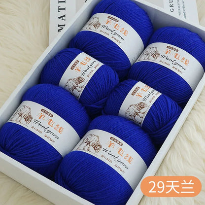Fil de laine mélangé au Crochet de qualité supérieure, pour pull, écharpe, fil épais, 4 plis, 3 pièces x 100g = 300 grammes