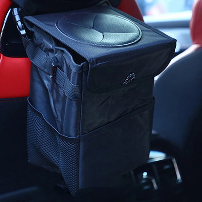 Poubelle de voiture pliable portable étanche, poubelle multifonctionnelle, conteneur de stockage intérieur