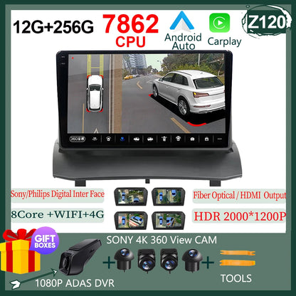 Android pour Ford Fiesta MK7 2009 - 2017 haute performance CPU tactile vidéo Bluetooth stéréo QLED écran Carplay vidéo DSP DVD