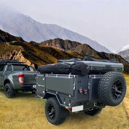 Petite remorque de sport et de divertissement personnalisée en Chine, camping-car coulissant pour Pickupcamper I so 9001 Seogwipo Port
