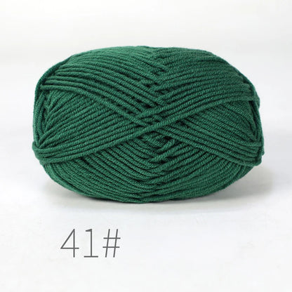 Nouveau 5 pièces 250g lait coton tricot laine fil couture teint Lanas pour Crochet artisanat pull chapeau poupées couture tricot outils