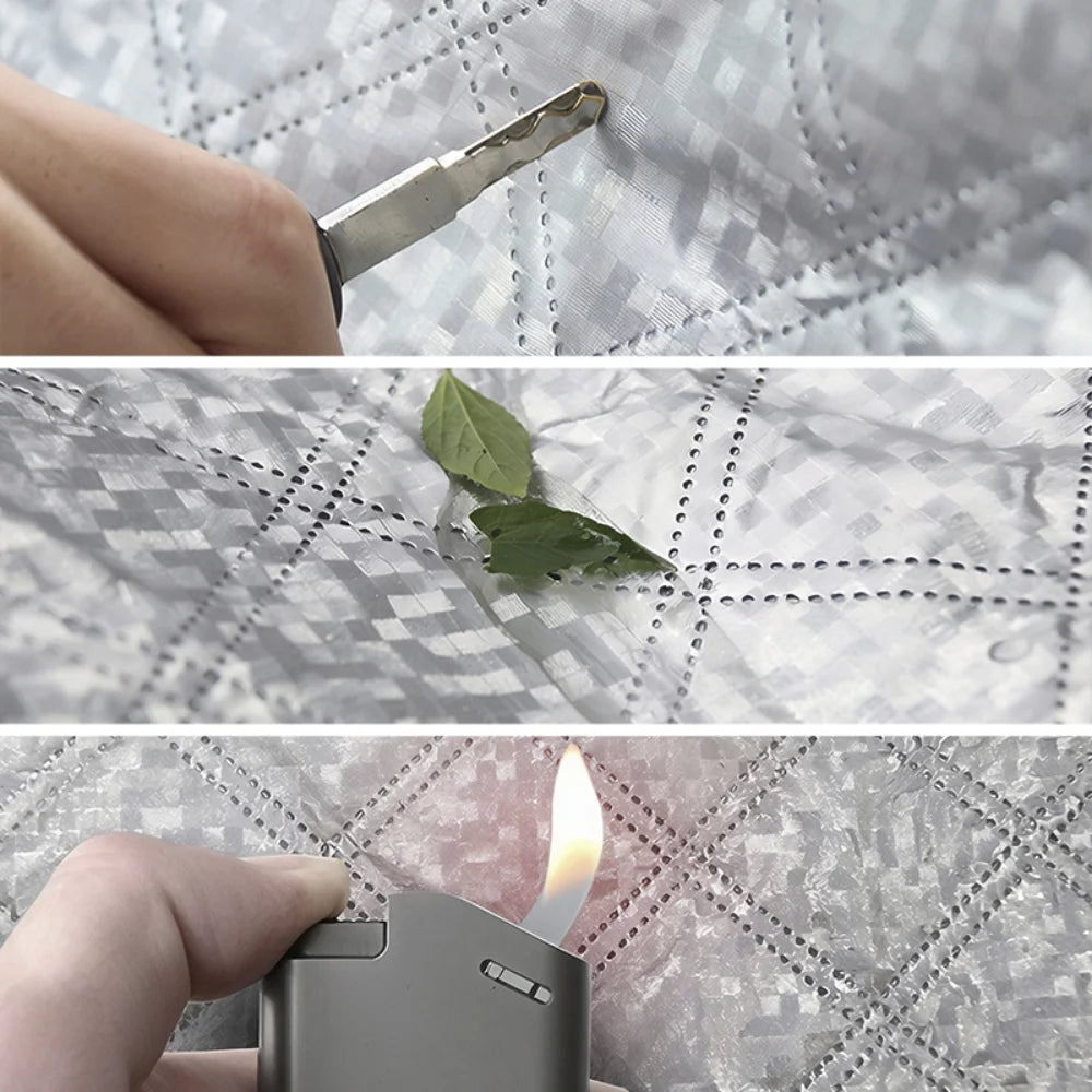 Bouclier de neige magnétique pour voitures – Housse de pare-brise robuste, protection contre le gel et pare-soleil toutes saisons |   Ajustement universel, installation facile