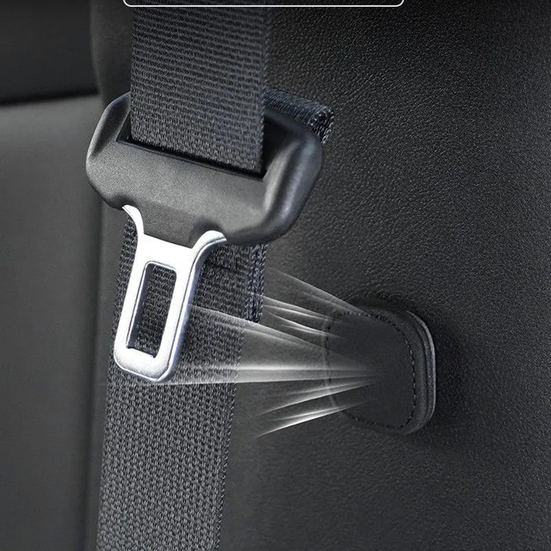 Support magnétique de ceinture de sécurité de voiture, 2 pièces, Clip de fixation, bouchon limiteur de ceinture de sécurité en cuir Pu pour Clip de ceinture de sécurité, empêche les chutes