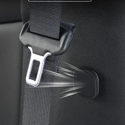 Support magnétique de ceinture de sécurité de voiture, 2 pièces, Clip de fixation, bouchon limiteur de ceinture de sécurité en cuir Pu pour Clip de ceinture de sécurité, empêche les chutes