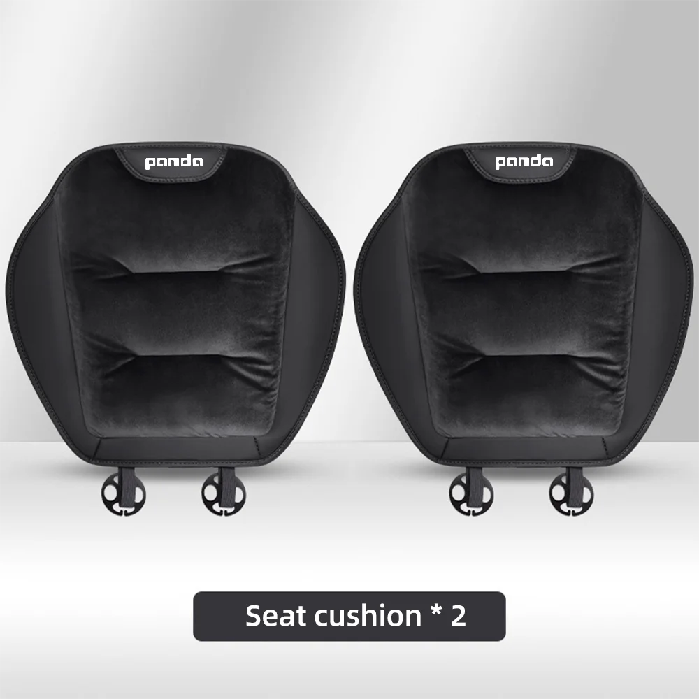 Housse de siège de voiture en flanelle, pour Fiat Panda 2011 2008 2009 Coss4x4, coussin de siège avant/arrière de voiture en peluche chaud d'hiver, accessoires d'intérieur