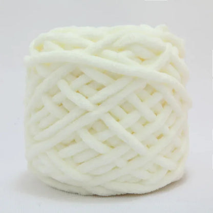 Fil à tricoter Chenille 100g/boule, ligne de bande de glace douce, fil de coton, fil de laine pour bricolage, écharpe à tricoter à la main, laine épaisse, vente en gros