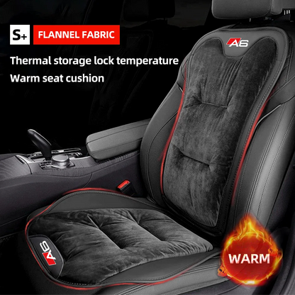 Housse de siège de voiture en flanelle pour Audi A6, coussin de siège avant/arrière en peluche chaud d'hiver, coussin de Protection de chaise, accessoires d'intérieur automobile