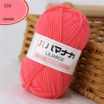 Fil à tricoter en coton doux et épais pour bébé, fil de velours en fibres épaisses pour tricot à la main, fil à crocheter pour pull DIY