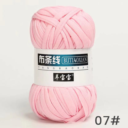Fil épais de 100g, tissu coloré Super doux, bande de fil pour tricoter à la main, sac tissé, panier de tapis, matériel tricoté à la main, bricolage