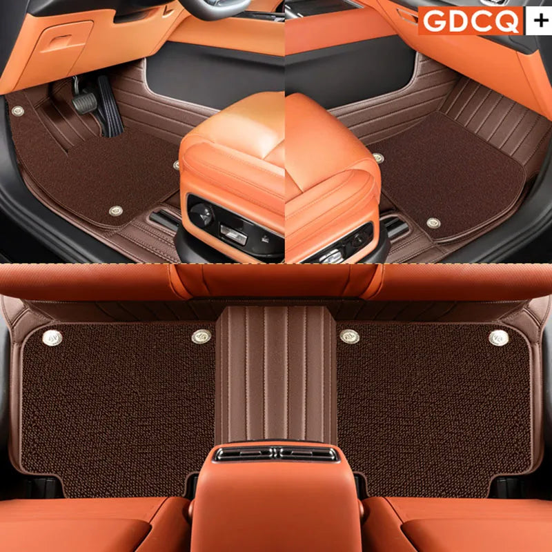 Tapis de sol de voiture en cuir personnalisé, ensemble complet pour Voyah Free, tapis de pied 2024, accessoires automobiles