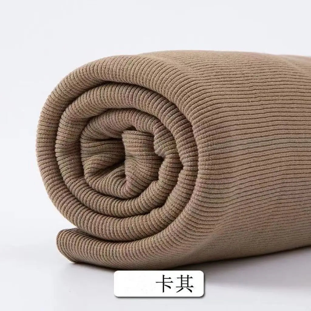 Tissu fileté élastique en coton, manches de sweat-shirt, col, ourlet, bord inférieur, tissu tricoté à revers élastique pour vêtements