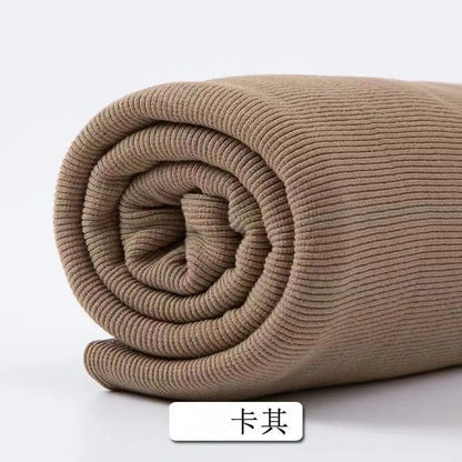Tissu fileté élastique en coton, manches de sweat-shirt, col, ourlet, bord inférieur, tissu tricoté à revers élastique pour vêtements