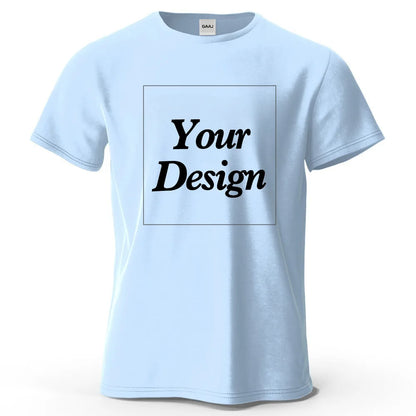 T-shirt personnalisé t-shirt personnalisé t-shirt personnalisé bricolage imprimer votre photo marque Logo texte hommes femmes 100% coton cadeau Premium