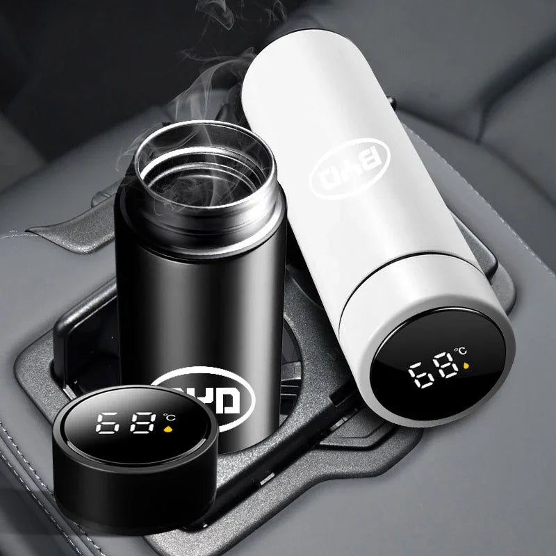 Nouvelle bouteille Thermos intelligente de voiture avec affichage de la température tasse à café pour BYD Atto 3 EV F3 E6 Dmi chanson F0 Qin Pro Yuan Plus Han Tang