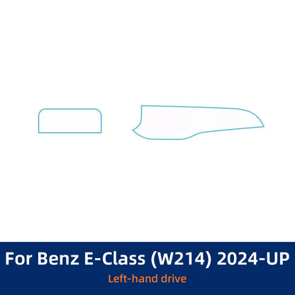 Film de protection en TPU pour Mercedes Benz, classe E 2024, console centrale intérieure de voiture, style de réparation anti-rayures transparent, MB W214