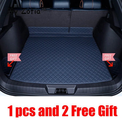 Pour BYD Seal U Sealion 6 2023 2024 2025 boîte de rangement arrière de voiture en cuir tapis de coffre tapis de protection inférieur étanche décor de voiture