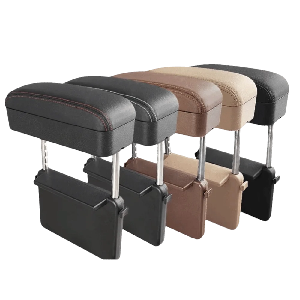 Organisateur de rangement pour console centrale à hauteur réglable, conception universelle, fixation par pince, boîte de rangement latérale pour siège, rangement multifonctionnel