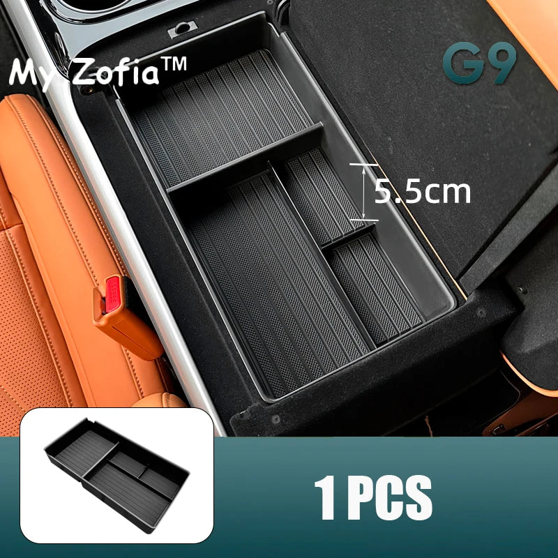 Boîte de rangement d'accoudoir de voiture pour Xpeng XiaoPeng G9, console centrale, évalué, conteneur, ABS, accessoires de coussin, 2023, 2024, 2025
